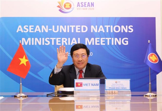 ASEAN 2020：东盟-联合国外交部长会议召开 hinh anh 1