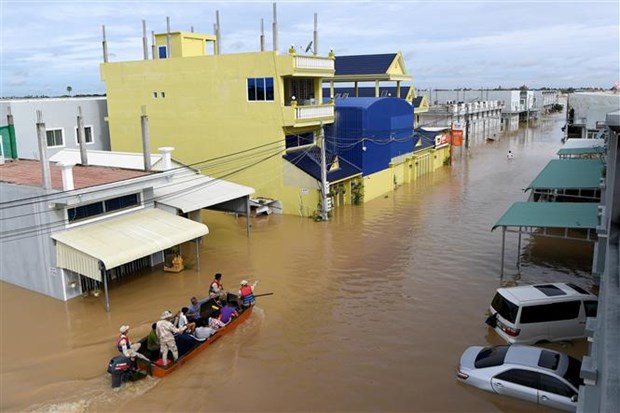 柬埔寨洪涝灾害已致39人死亡 受灾群众近50万 hinh anh 1