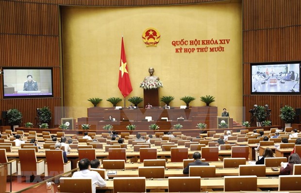 越南第十四届国会第十次会议新闻公报（第五号) hinh anh 1