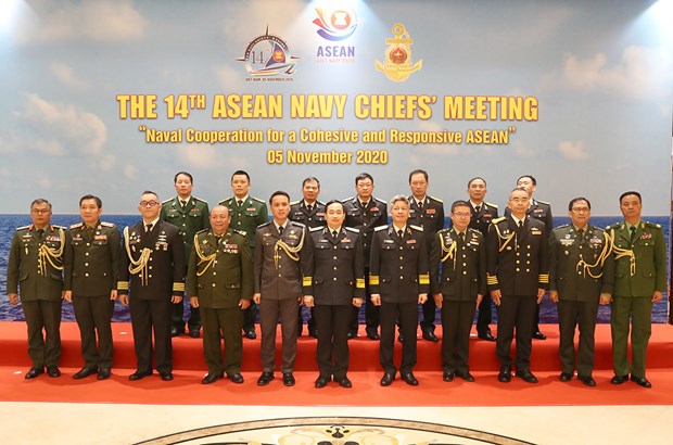 第14届东盟海军司令会议首次以视频方式举行 hinh anh 1