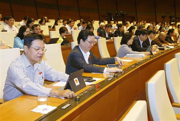 越南第十四届国会第十次会议通过关于2021年经济社会发展计划的决议 hinh anh 1