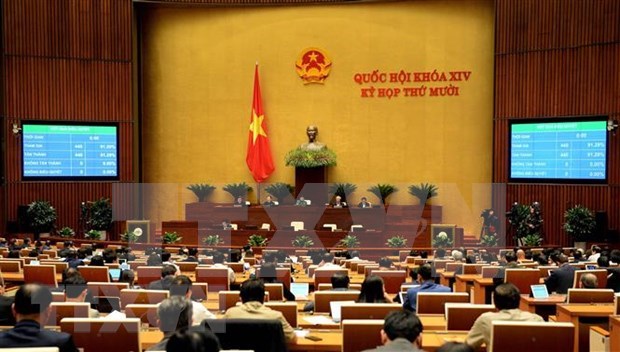 越南第十四届国会第十次会议进入最后一天议程 hinh anh 1