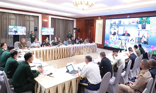ASEAN 2020：东盟国防高级官员工作小组扩大会议今日召开 hinh anh 1