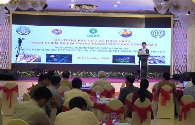 东南亚地区渔业社会责任实践对话在庆和省举行 hinh anh 1