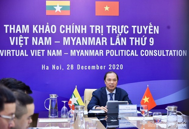 越南与缅甸举行第九次外交部副部长级政治磋商 hinh anh 1
