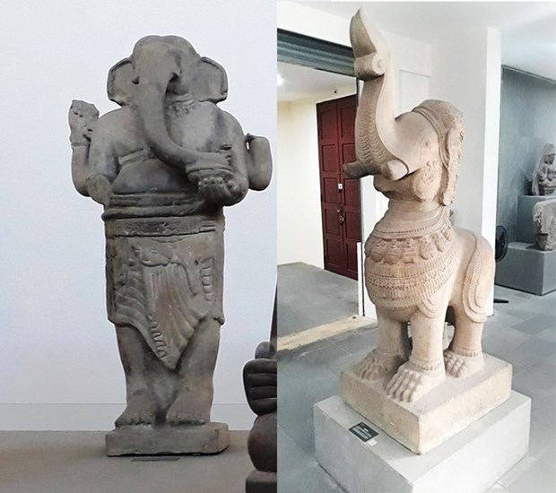 岘港占族雕刻博物馆新增2个国家级宝物 hinh anh 1