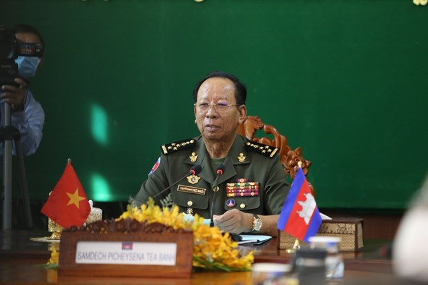 越南与柬埔寨签署2021年柬越防务合作计划 hinh anh 1