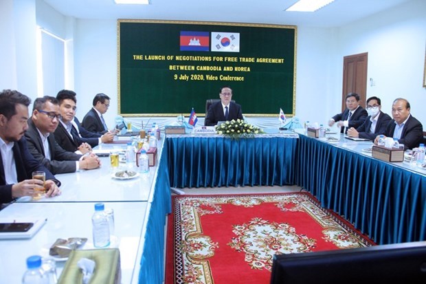 韩柬在七月谈判后达成自由贸易协定 hinh anh 1
