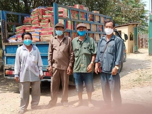 为受疫情影响的柬埔寨越南人提供粮食援助 hinh anh 1