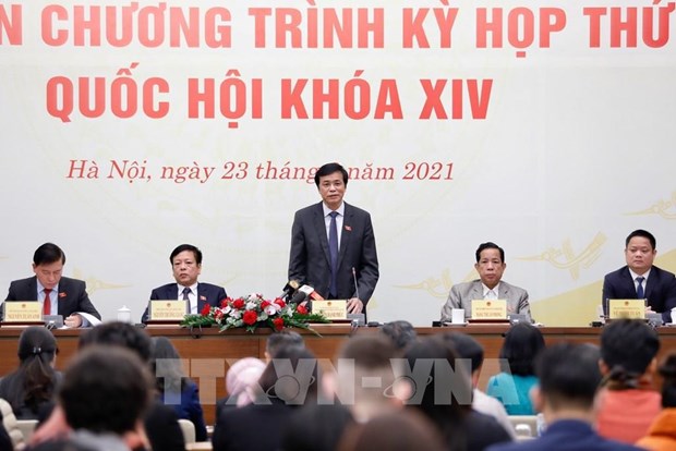 越南第十四届国会第十一次会议讨论确定国家主要领导 hinh anh 1
