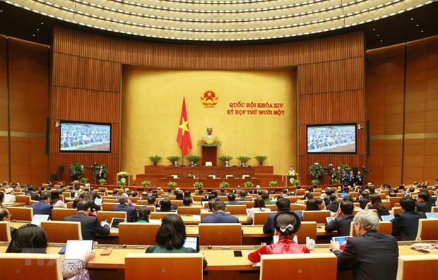 越南第十四届国会第十一次会议新闻公报（第一号） hinh anh 1
