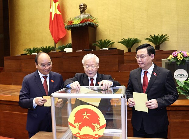 越南第十四届国会第十一次会议：开始国家主席和政府总理选举流程 hinh anh 2