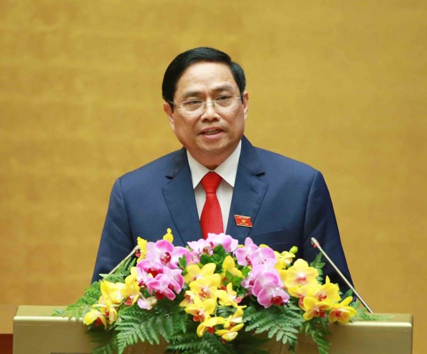 越南第十四届国会第十一次会议：范明政当选为2016-2021年任期政府总理 hinh anh 1