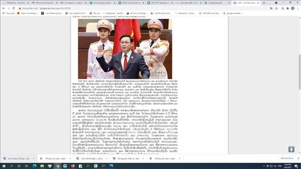 老挝媒体高度评价越南国会完善国家领导体制 hinh anh 1