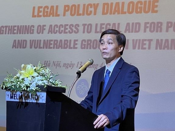 题为“加强对越南贫困人和弱势群体的法律援助”的讨论会在河内举行 hinh anh 1