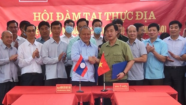 越南与老挝同意增开位于奠边省的一条陆路通道 hinh anh 1