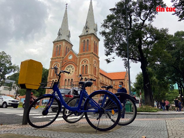 胡志明市将于2021年8月初开展公共自行车服务试点 hinh anh 1