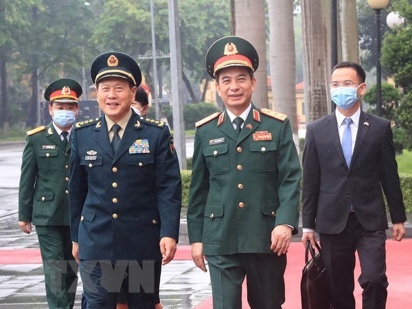 中国国防部长对越南进行正式访问 hinh anh 1