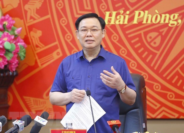 国会主席王廷惠：海防市要着力做好国会和各级人民议会换届选举工作 hinh anh 1
