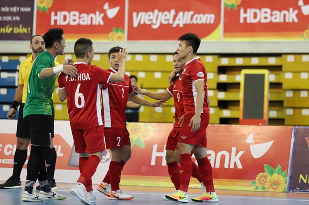 越南队将与黎巴嫩队角逐争夺2021年世界室内五人制足球锦标赛入场券 hinh anh 1