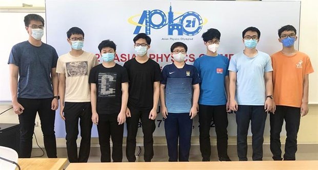 越南学生在2021年亚洲物理奥林匹克竞赛中得分最高 hinh anh 1