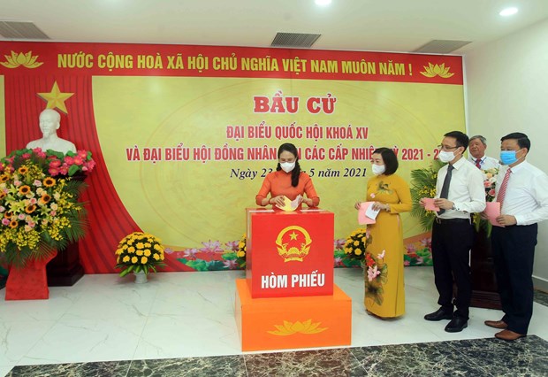越南大多数地区选民投票率较高 hinh anh 1