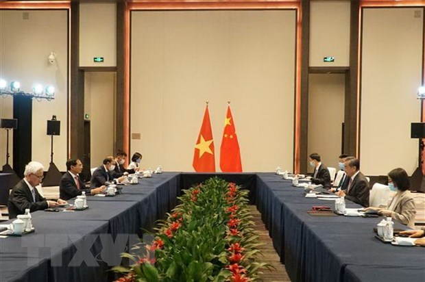 越南与中国两国外长举行会谈 hinh anh 2