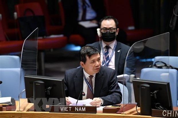 越南与联合国安理会：越南将与东盟一道为缅甸渡过难关提供支持 hinh anh 1