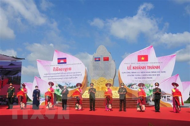 柬埔寨首相洪森救国之旅纪念工程竣工仪式在平福省隆重举行 hinh anh 1