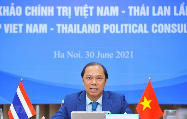 越南与泰国第八次外交部副部长级年度政治磋商以视频方式举行 hinh anh 1
