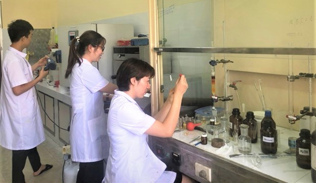 越南科学家在实验室内成功地研发治疗新冠病毒药物新的合成方法 hinh anh 2