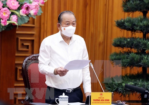 越南政府副总理张和平：严格依法做好2021年特赦实施工作 确保疫情防控要求 hinh anh 1