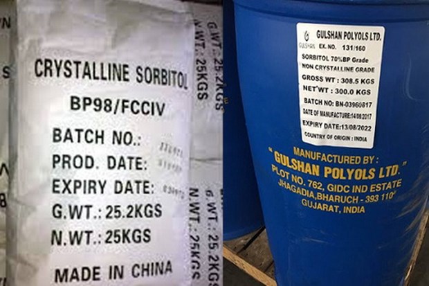 越南对来自中国、印度和印度尼西亚的山梨糖醇产品实施临时反倾销措施 hinh anh 1
