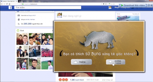 越南推出宣传片 呼吁社区停止使用犀牛角 hinh anh 1