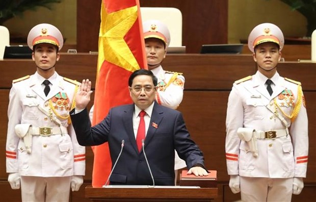 第十五届国会第一次会议：范明政同志继续被推选为政府总理 hinh anh 1