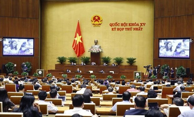 越南第十五届国会第一次会议进入最后一个工作日 hinh anh 1