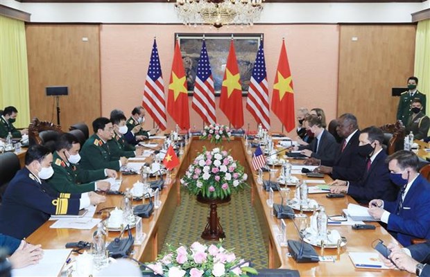美国国防部部长奥斯汀对越南进行正式访问 hinh anh 2