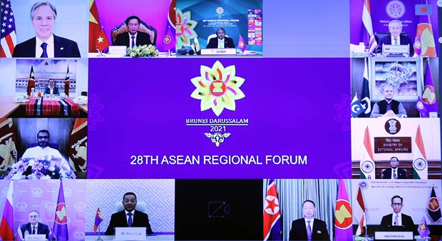 第28届东盟地区论坛外长会：促进对话和信任 维护地区和平稳定与安全 hinh anh 1
