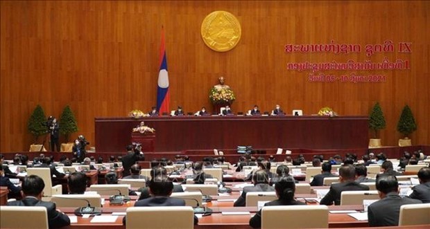 老挝第九届国会召开第一次非常会议 hinh anh 1