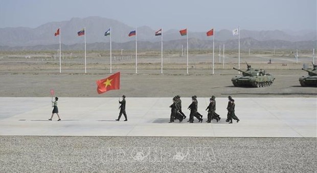 2021国际军事比赛：越南人民军参赛队经过三天角逐后成绩排名暂列第八位 hinh anh 1