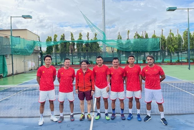 越南网球队获得2022年世界戴维斯杯男子网球集体赛世界二组附加赛的入场券 hinh anh 1