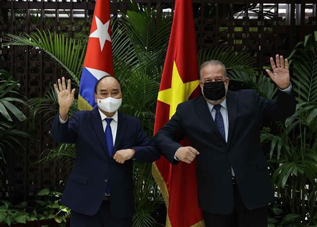古巴媒体密集报道越南国家主席阮春福正式访古 hinh anh 2