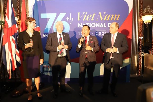 越南驻英国大使馆表彰为越南新冠肺炎疫情防控给予大力支持的个人和组织 hinh anh 1