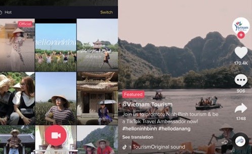 越南是TikTok旅游浏览量最高的25个国家之一 hinh anh 1