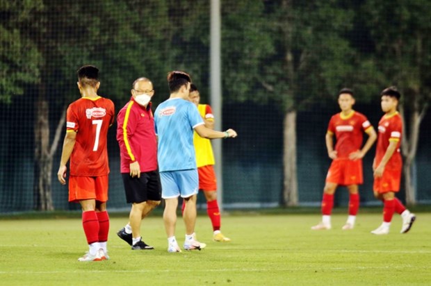 越南U23足球队为2022年U23亚洲杯预选赛备赛 hinh anh 1