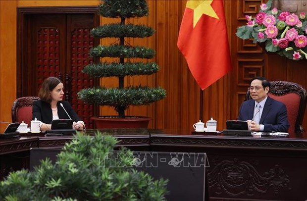 越南政府总理范明政会见澳大利亚驻越大使罗宾·穆迪 hinh anh 1