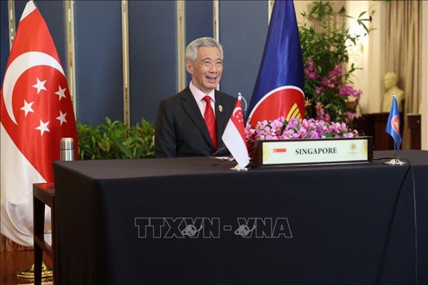 东盟峰会：新加坡欢迎美国承诺AUKUS支持东盟的中心作用 hinh anh 1