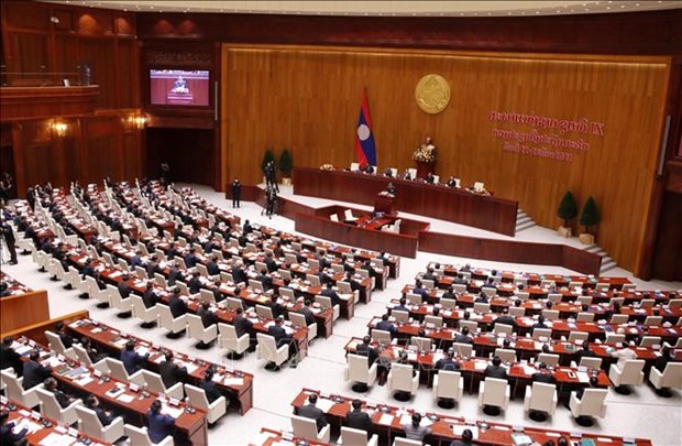 老挝第九届国会第二次会议召开 hinh anh 1