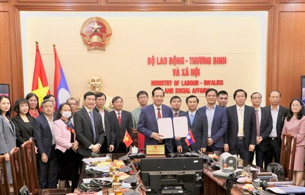 越南与老挝在劳务和社会福利领域进行合作 hinh anh 1