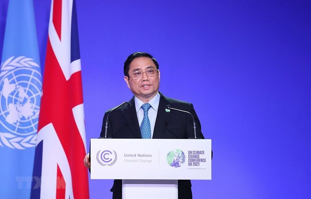 越南政府总理范明政在《联合国气候变化框架公约》第二十六次缔约方大会（COP26）的讲话 hinh anh 1